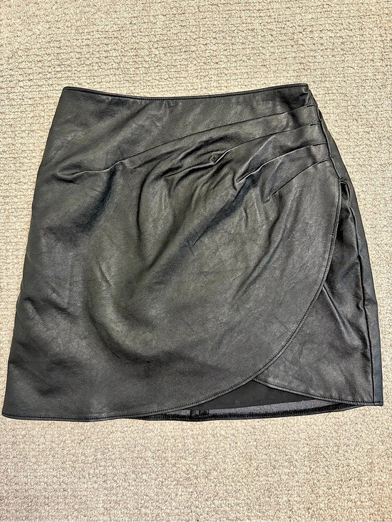 Abercrombie & Fitch Dresses & Skirts - Abercrombie & Fitch Faux Leather Wrap Mini Skirt XS